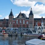 amsterdam centraal station, amsterdam, canal, facade, architecture, landmark, netherlands, amsterdam, amsterdam, amsterdam, amsterdam, amsterdam